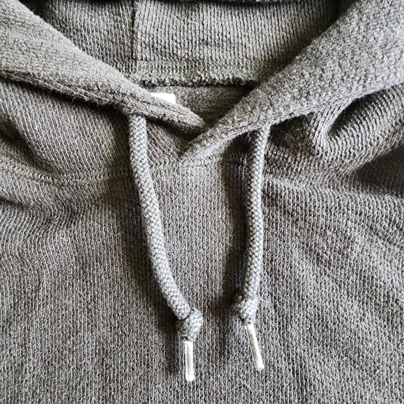 Knit For J. Crew Black Hooded Sweatshirt Hoodie Women's Medium M Casual Basic - Picture 3 of 6